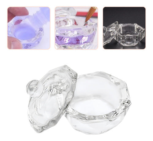 Dappen de cristal con tapa