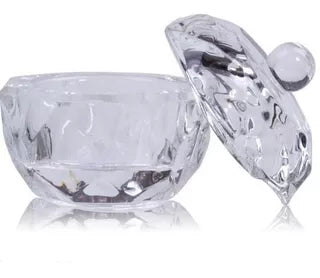 Dappen de cristal con tapa