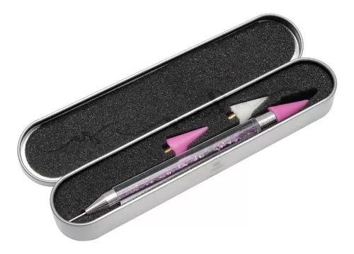 Lápiz de cera para cristales (incl. repuesto y estuche)