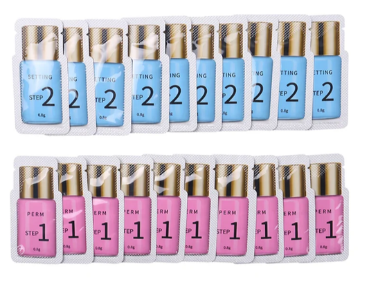 Paso 1 y 2 para lashlifting