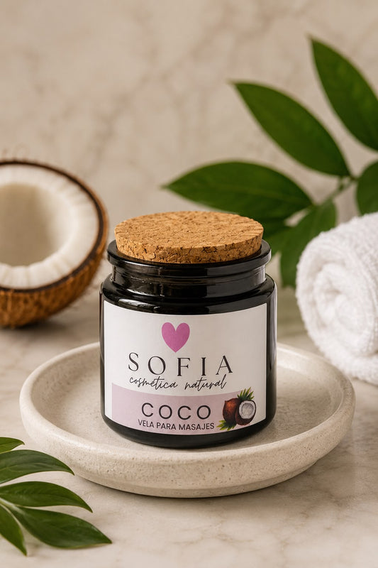 Vela para masajes SOFIA (Coco)