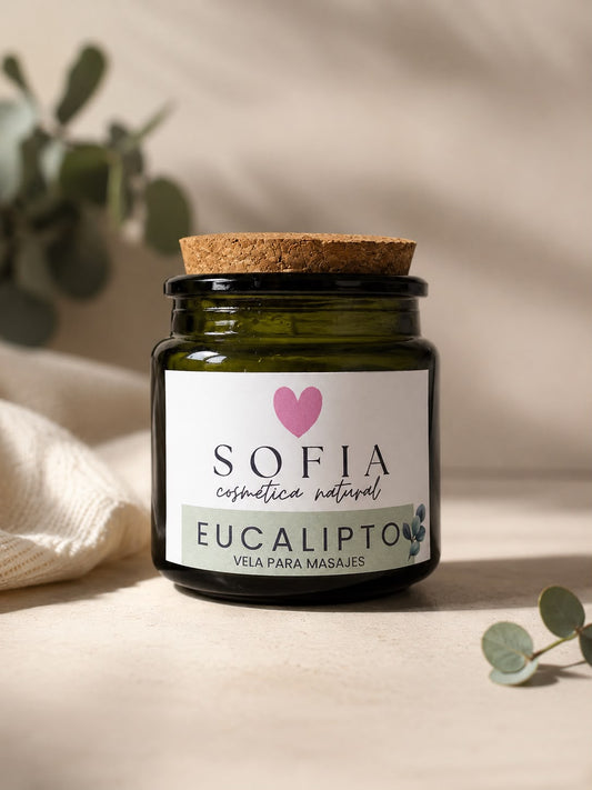 Vela para masajes SOFIA (Eucalipto)