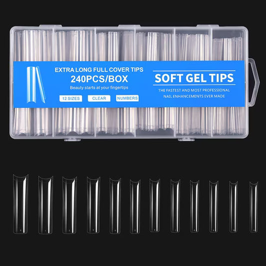 Tips Soft Gel Extra Long - 240 pzs
